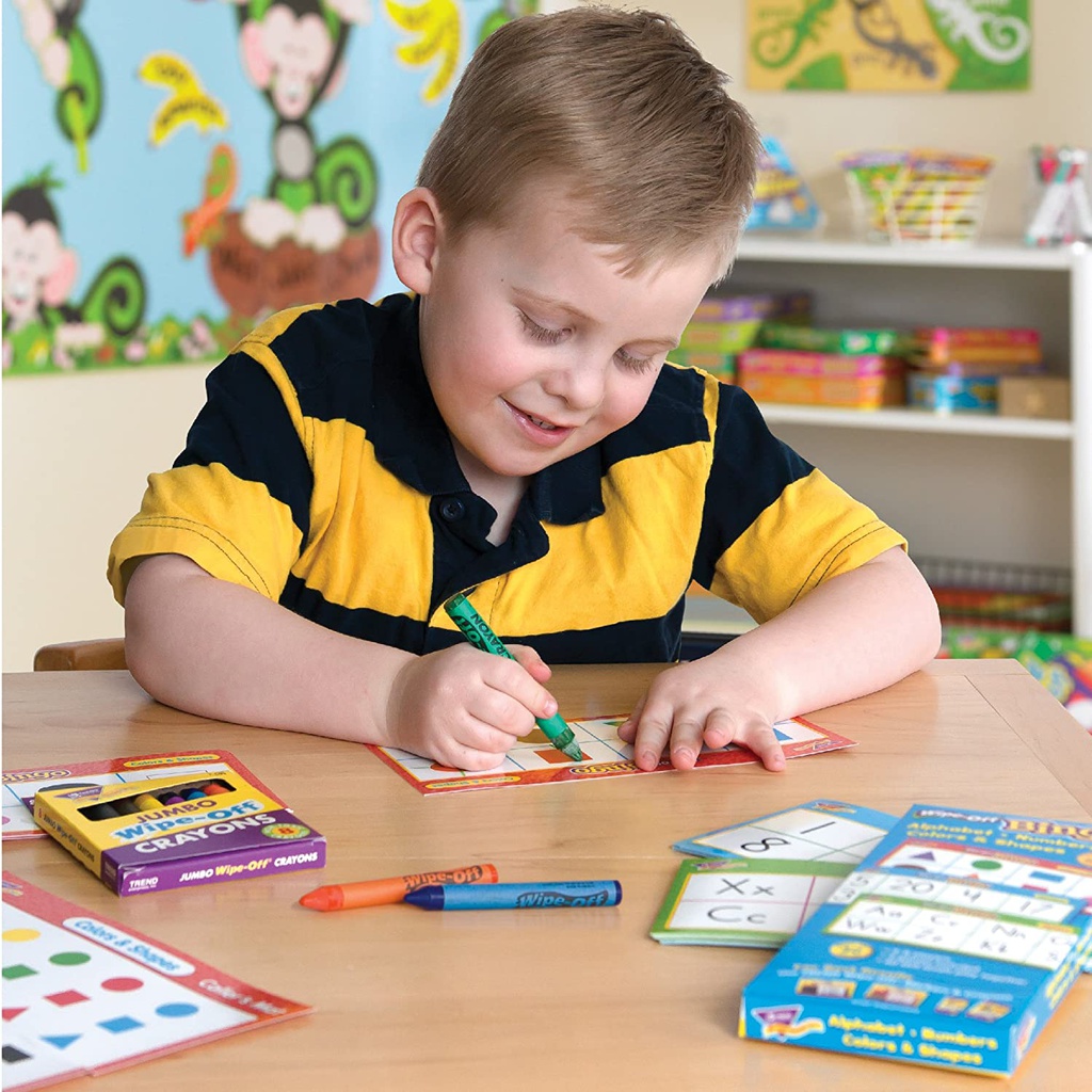 ALPHABET/NUMBERS/COLORS &amp; SHAPES WIPE-OFF BINGO GAME