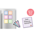 OH HAPPY DAY MAGNETIC DRY-ERASE SQUARE NOTES 5.5&quot; x 5.5&quot; (13.8cm x 13.8cm)