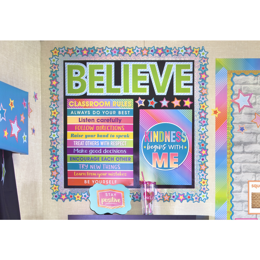 Colorful Vibes Motivation Bulletin Board
