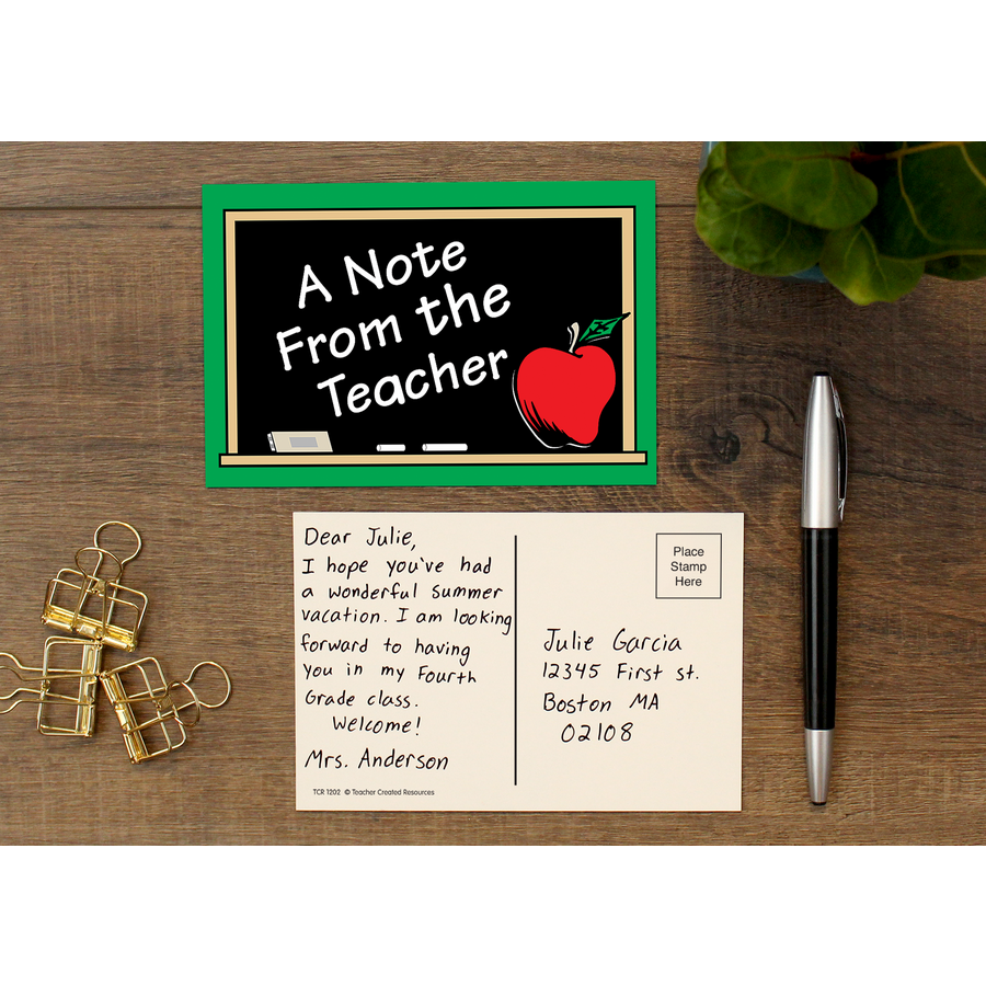 A Note From the Teacher Postcards