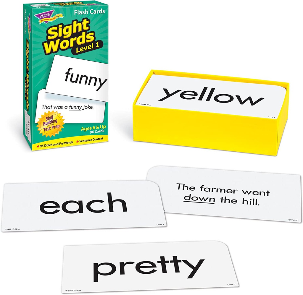 Sight Words – Level 1 (96 cards)