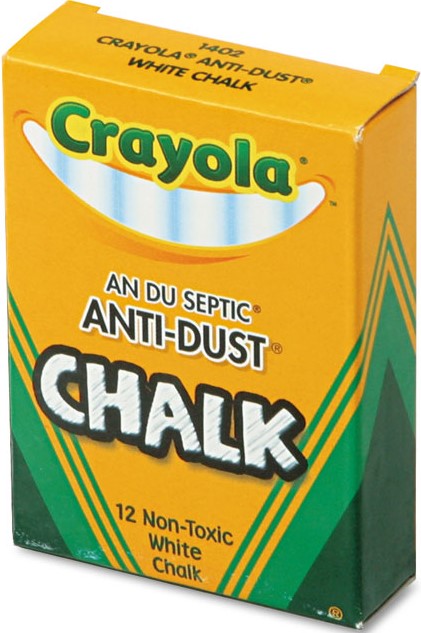 White Chalk - Tuck Box (Anti-Dust) 12 Sticks
