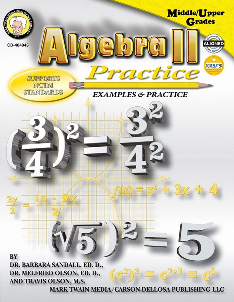 Algebra II Practice Book, Grades 7 - 8