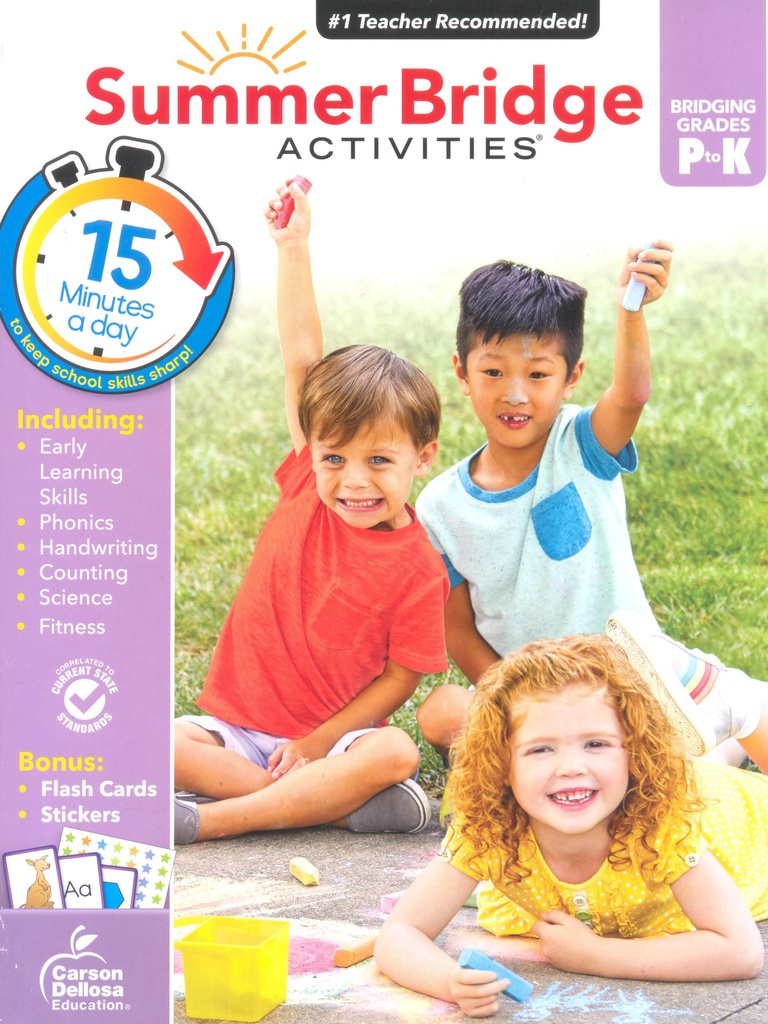 Summer Bridge Activities®, Grades PK - K (KG1 to KG2)