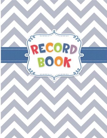 Chevron Record Book  (11''x8.5'')(27.9cmx21.5cm)