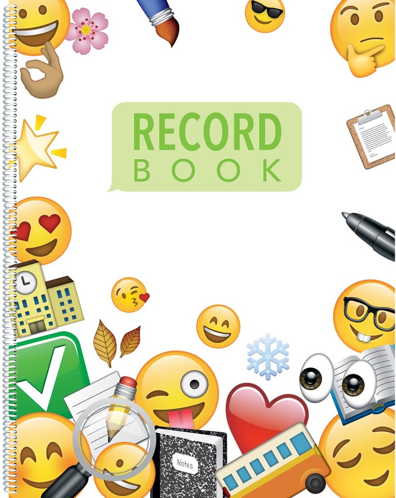 Emoji Fun Record Book (11''x8.5'')(27.9cmx21.5cm)