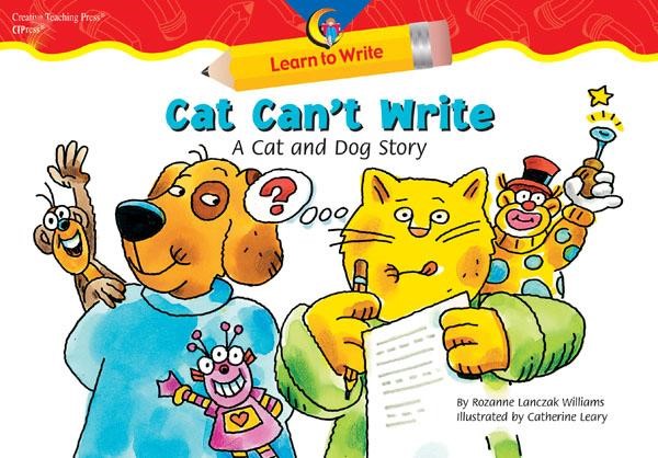 Cat Can't Write: A Cat and Dog Story, Lap (big) Book