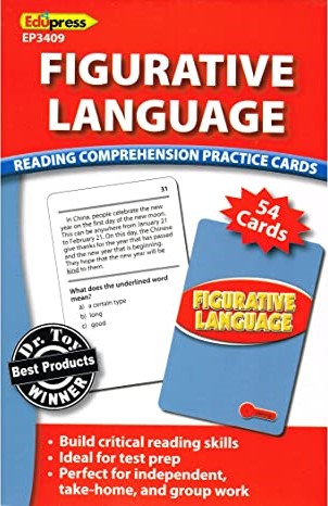 Reading Comprehension Practice Cards: Figurative Language (Red Level) 54 Cards