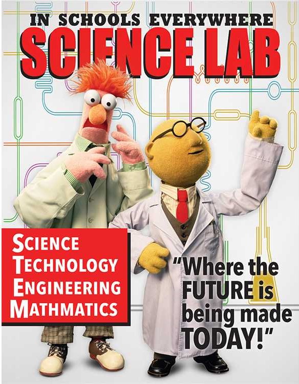 MUPPETS SCIENCE LAB POSTER (55cm x 43cm)