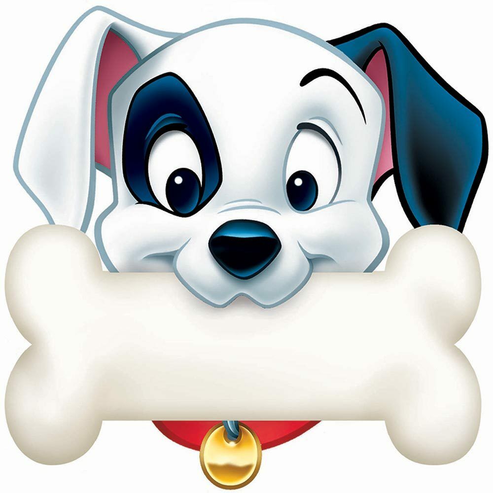 101 DALMATIANS DOG BONE PAPER CUT OUTS