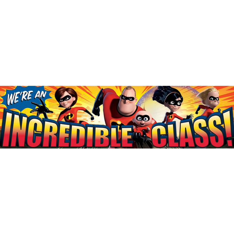 INCREDIBLES INCREDIBLE CLASS CLASSROOM BANNER (4ft=121.9cm)