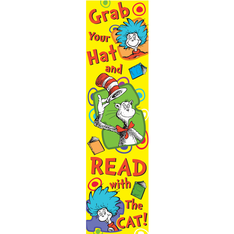 Cat in the Hat TM Grab Your Hat and READ Banner