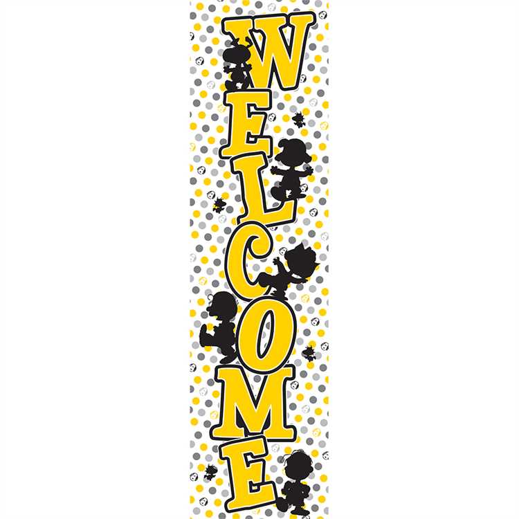 PEANUTS TOUCH CLASS WELCOME BANNER 45''x12''(114.3cmx30.4cm)