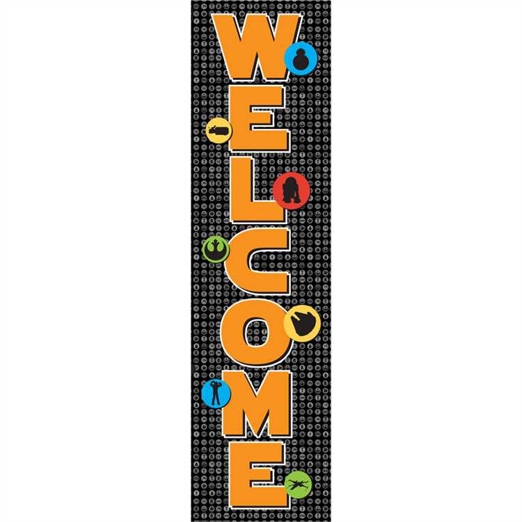 STAR WARS SUPER TROOPERS WELCOME BANNERS VERTICAL 45''x12''(114.3cmx30.4cm)