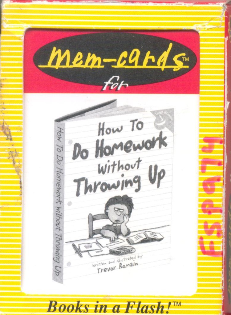 How to do Homework - mem-cards contains key ideas