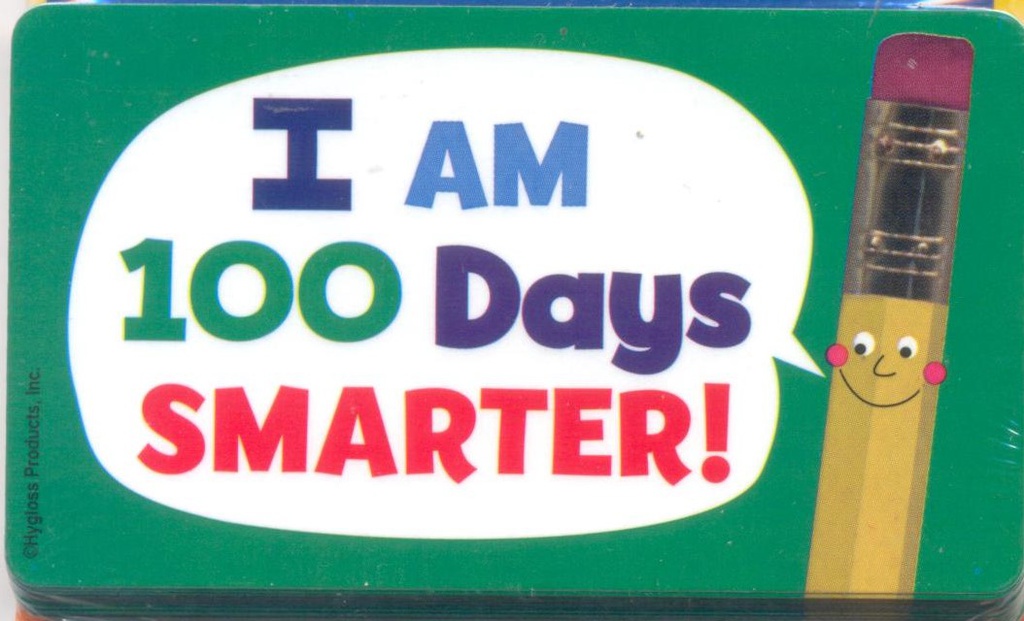 Classroom Stickers, 25 I am 100 Days Smarter!