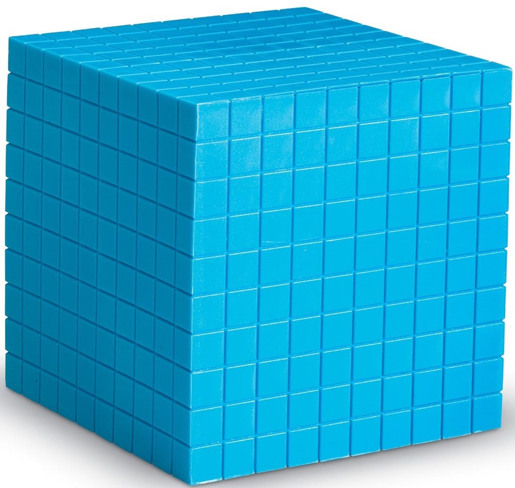 Plastic base ten blocks: 1 cube Gr.K Ages 6+