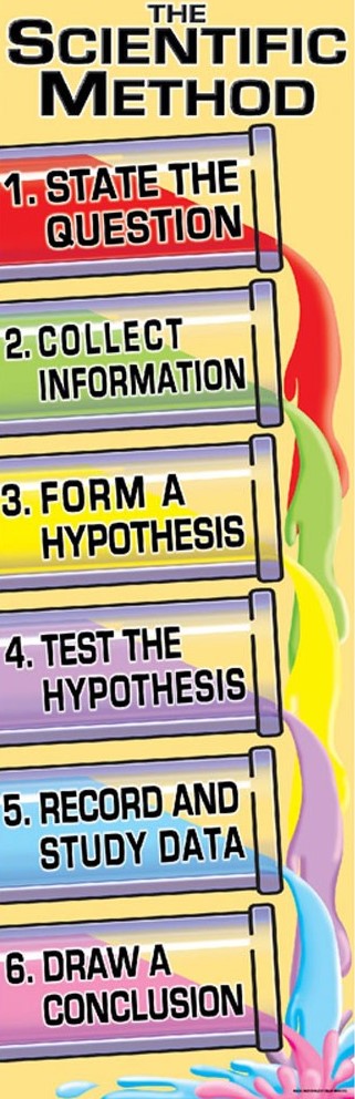 The Scientific Method Colossal Poster Middle /Upper Grades (5.5ft=167.6cm)