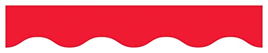 Reusable Self-Stick Borders Red (2''x12'')=(5.1cmx30.4cm)
