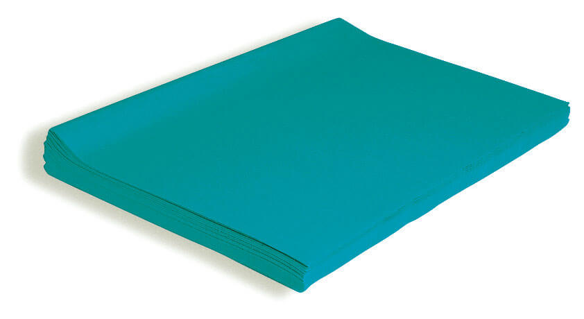 TISSUE KOLORFAST (20''X30'')(50.8cmx76.2cm) TURQUOISE (20 sheets)