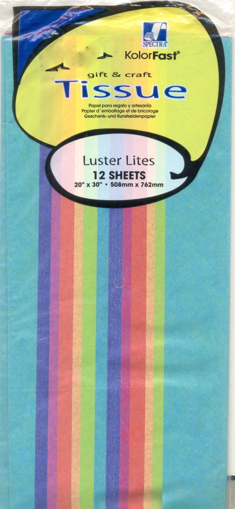 TISSUE LUSTER LITES (20''X30'')(50.8cmx76.2cm) (12ct)