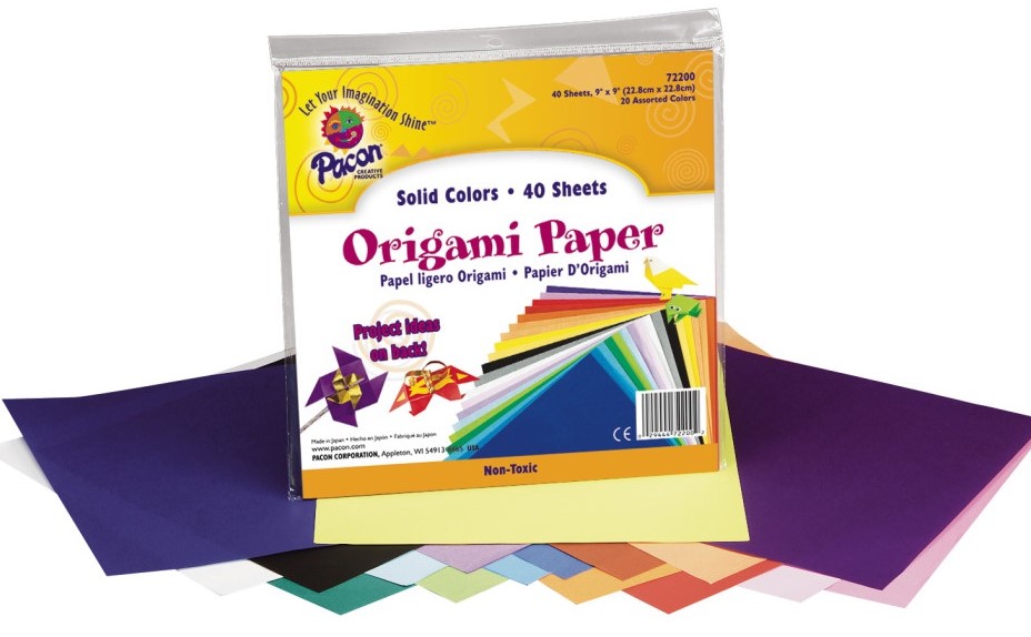 ORIGAMI Paper (22.8cmx 22.8cm)20 Asst colors(40 sheets)