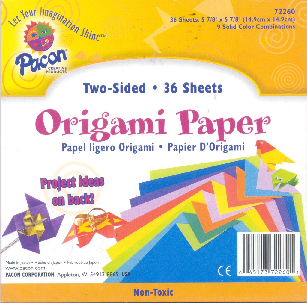 ORIGAMI Paper 2-SIDED (14.9cmx 14.9cm) (36 ct)