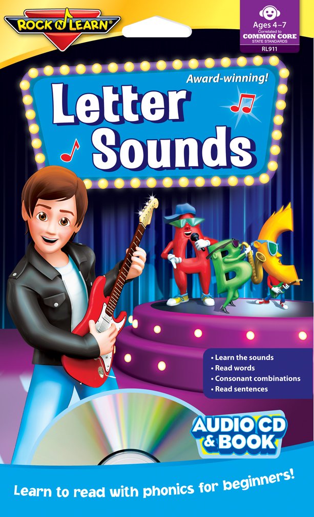 Letter Sounds  CD &amp; Books learn to read w/ Phonics Ages 4-7  Audio CD (32 pg books)