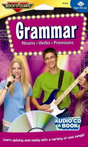Grammar  Nouns,Verbs, Pronouns Audio CD &amp; Book Ages 8+  (32 pg book)