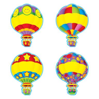 Hot Air Balloons  Accents 6 Designs 6''(15.2cm) (36 pcs)