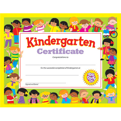Kindergarten Certificate (21.5cm x 28cm)(30pcs)