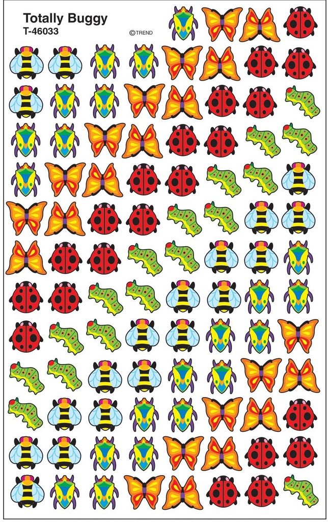 Totally Buggy Mini Stickers (8sheets)(800stickers)