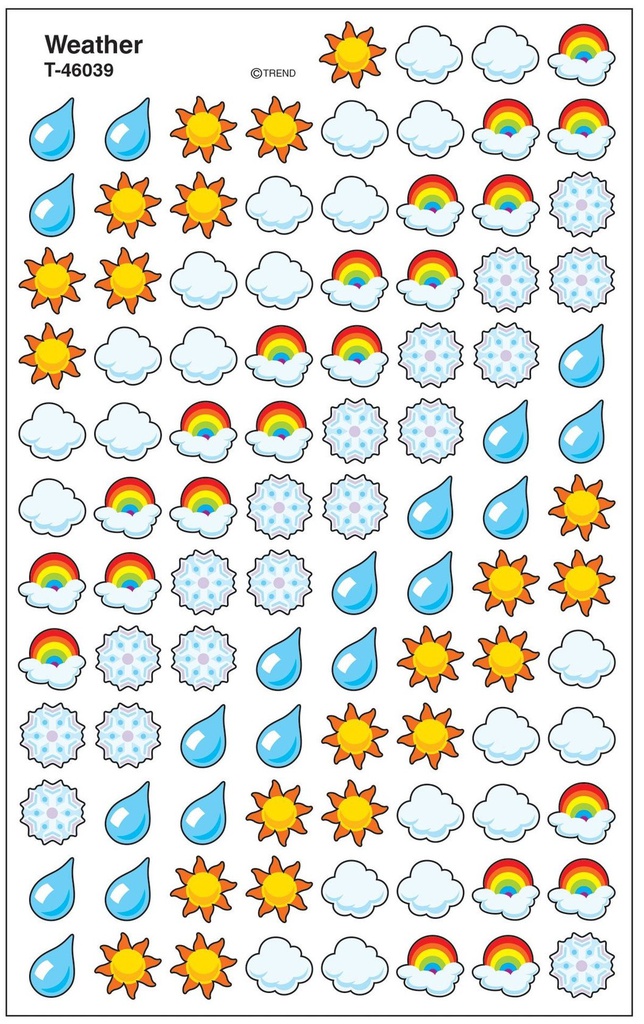 Weather Mini Stickers (8sheets)(800stickers)