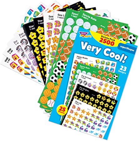 Very Cool! superShapes Stickers Variety Pack (2500 Stickers)