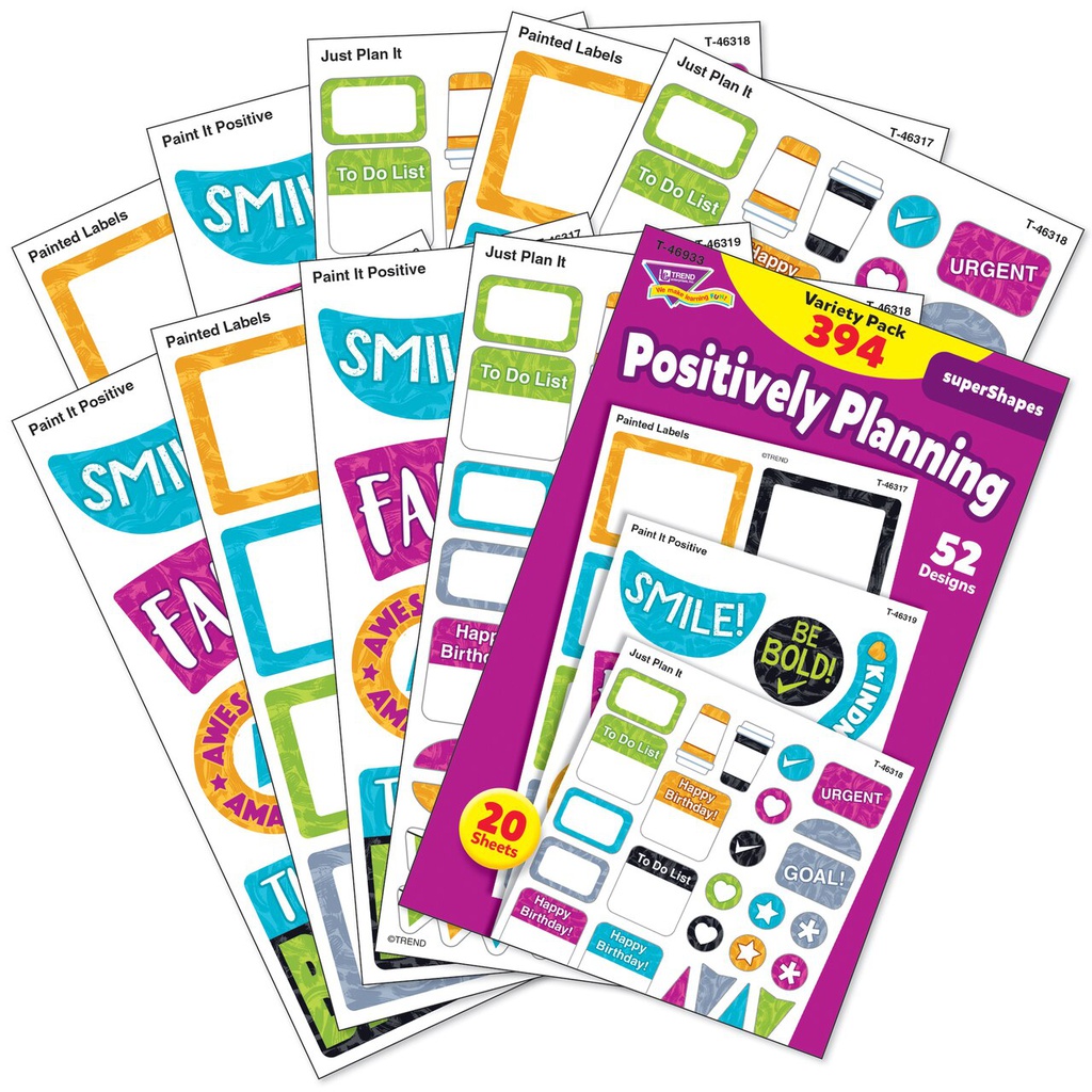 Color Harmony Positively Planning Stickers (20sheets)(394stickers)