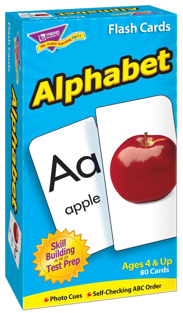 Alphabet Flash Cards Two-sided (80cards)