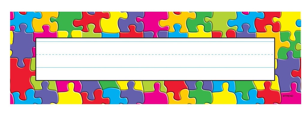 Jigsaw Nameplates (7.5cm x 24cm)   (36 pcs)