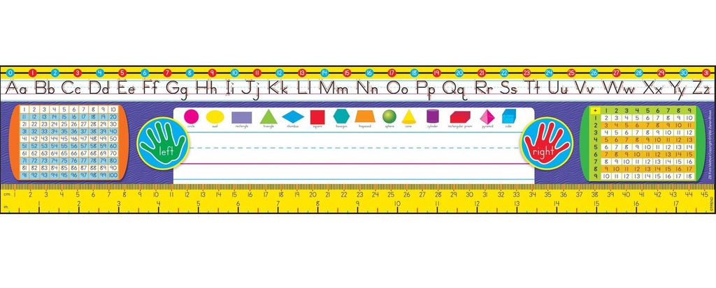 Grades 2-3 Zaner-Bloser Nameplates (9.5cmx45.7cm)(36pcs)