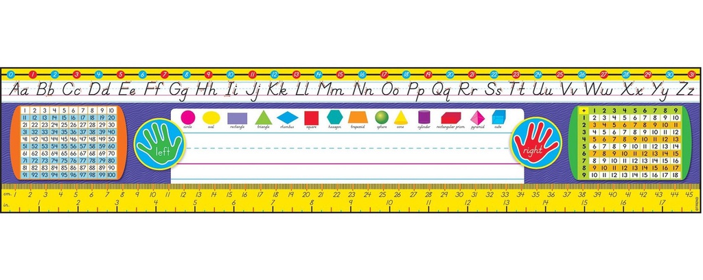Grades 2-3 Modern Nameplates 3.75''x18''(45.7cmx9.5cm)(36pcs)