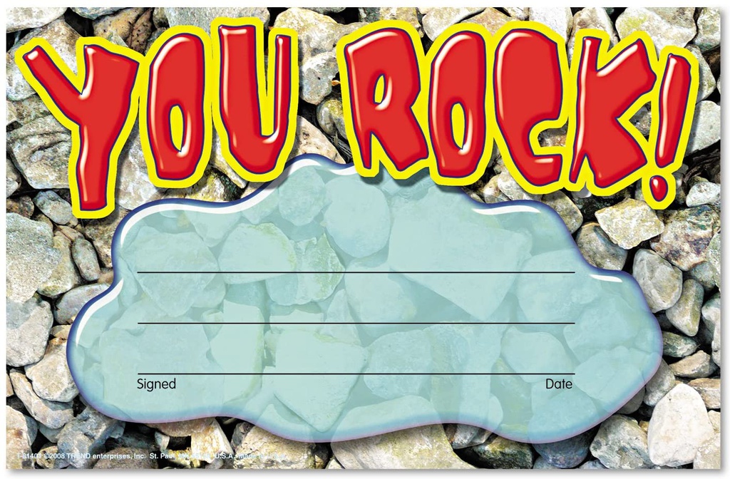 You Rock! Awards (21.9cmx13.9cm)(30pcs)