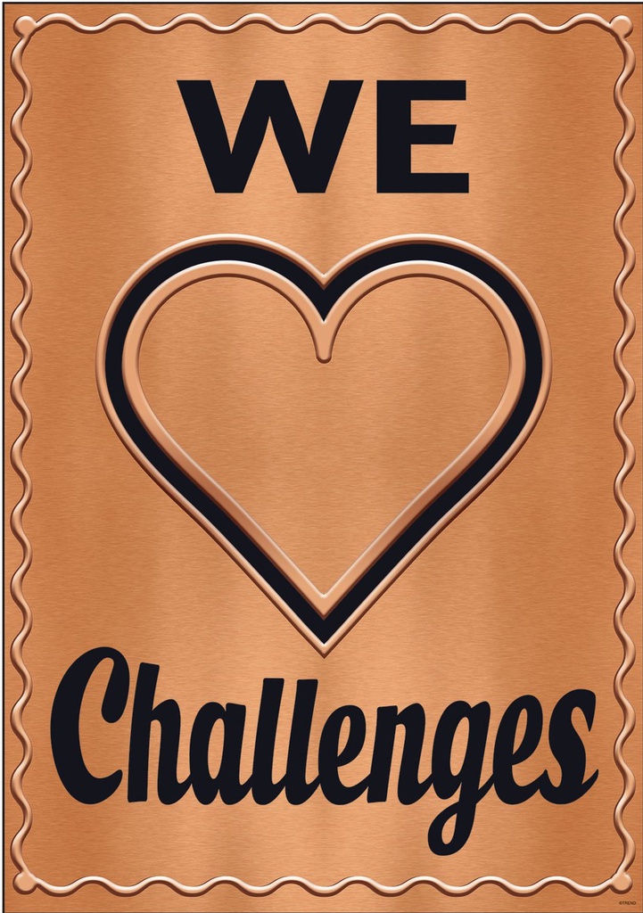 We ? Challenges Poster 13.3''x19''(33.7cmx48.2cm)