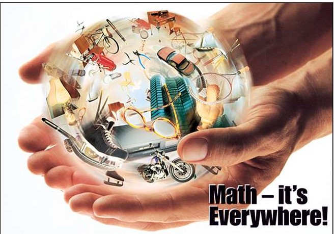 Math-It's Everywhere. Poster (48cm x 33.5cm)
