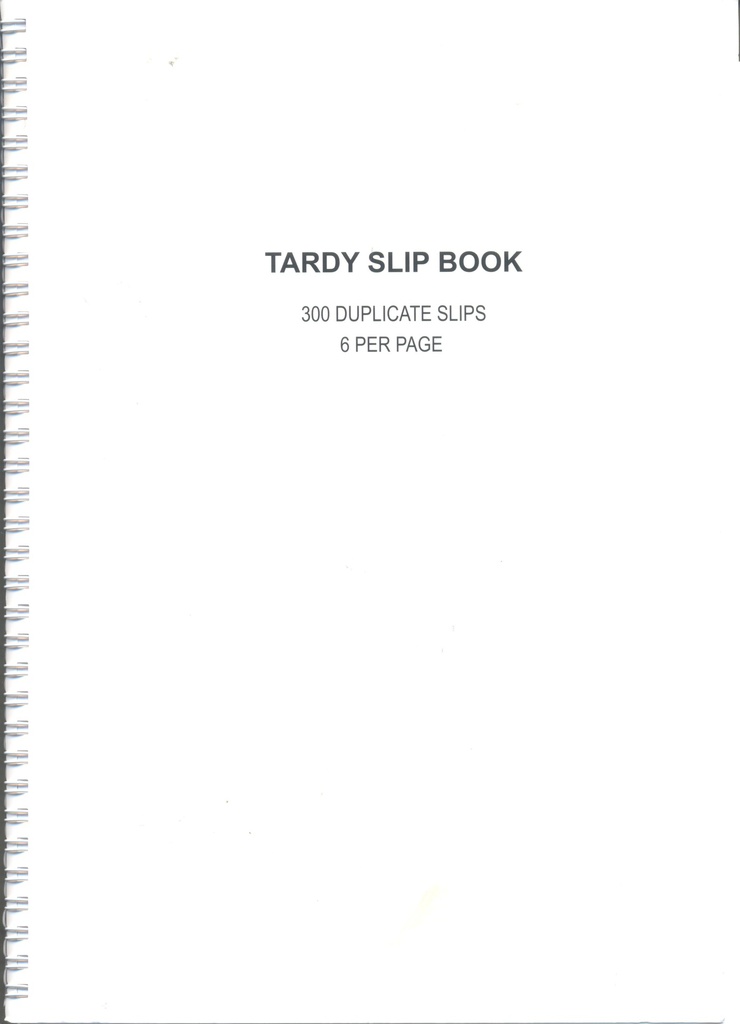 TARDY SLIP BOOK (300 DUP) SLIPS