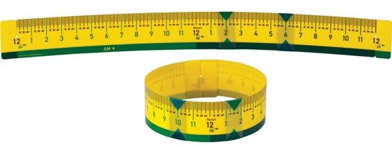 Elapsed Time Rulers Write-on/Wipe-off (5 pcs)