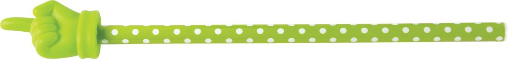 Lime Polka Dots Hand Pointer (15.5''=39.3cm)