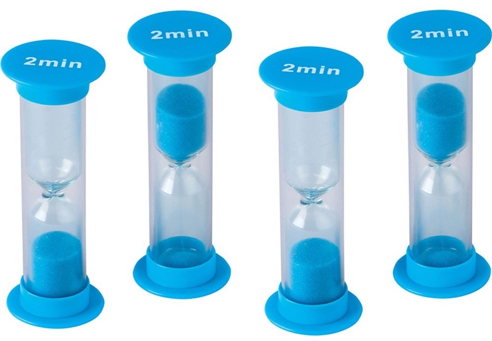 Sand Timers - Mini 2 Minute ( 1” x 3.5”)(2.5cmx8.8cm)