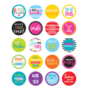 Colorful Words to Inspire Planner Stickers (120 stickers)