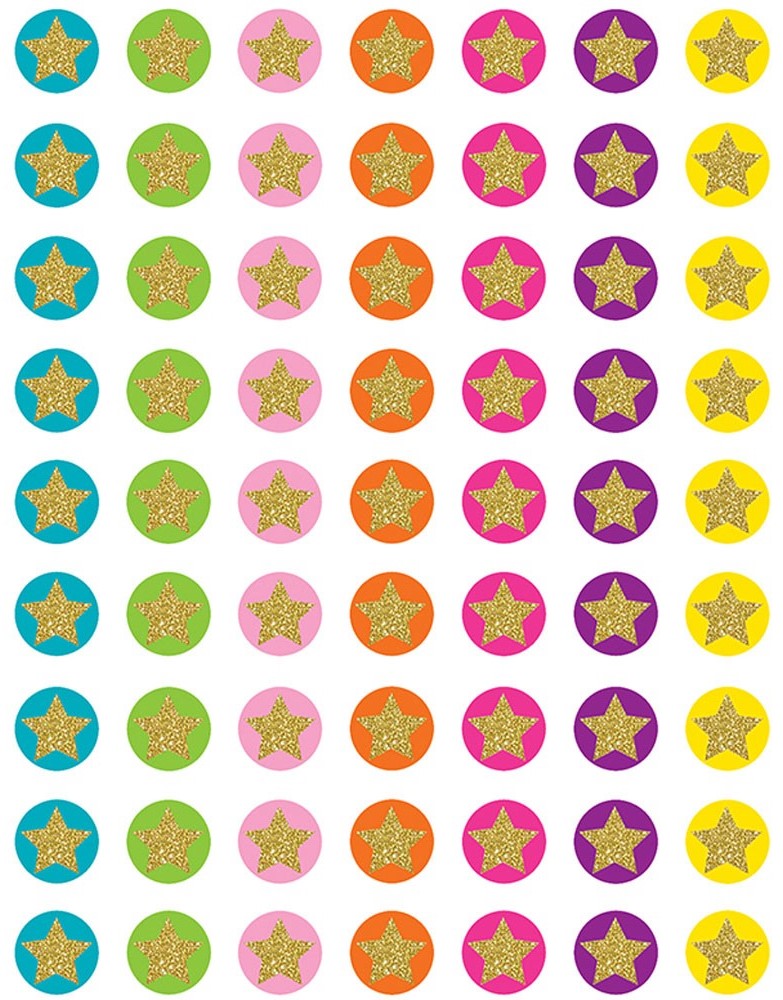 Confetti Stars Mini Stickers (378stickers)