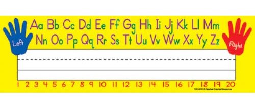 Left/Right Alphabet Flat Name Plates (6.9cmx29.2cm)(36pcs)