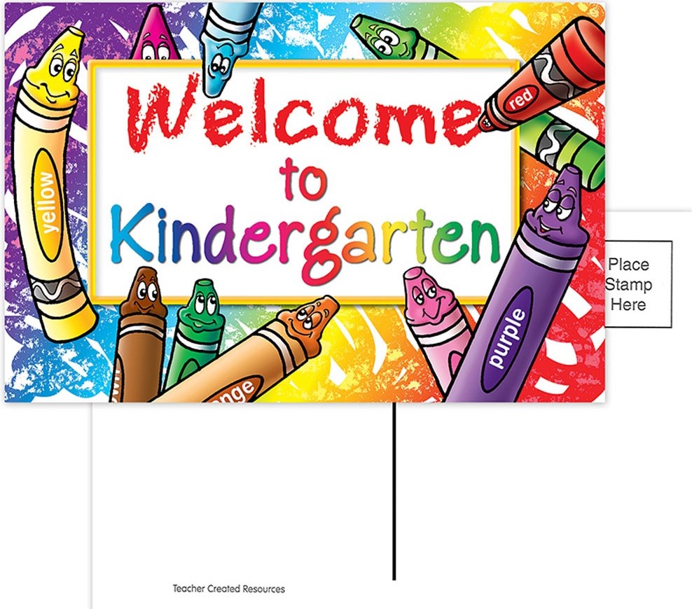 Welcome to Kindergarten Postcards (4''x6'')(10cmx15.2cm)(30pcs)
